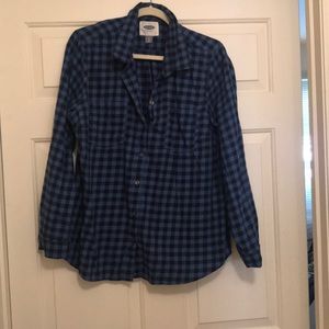 Blue flannel shirt